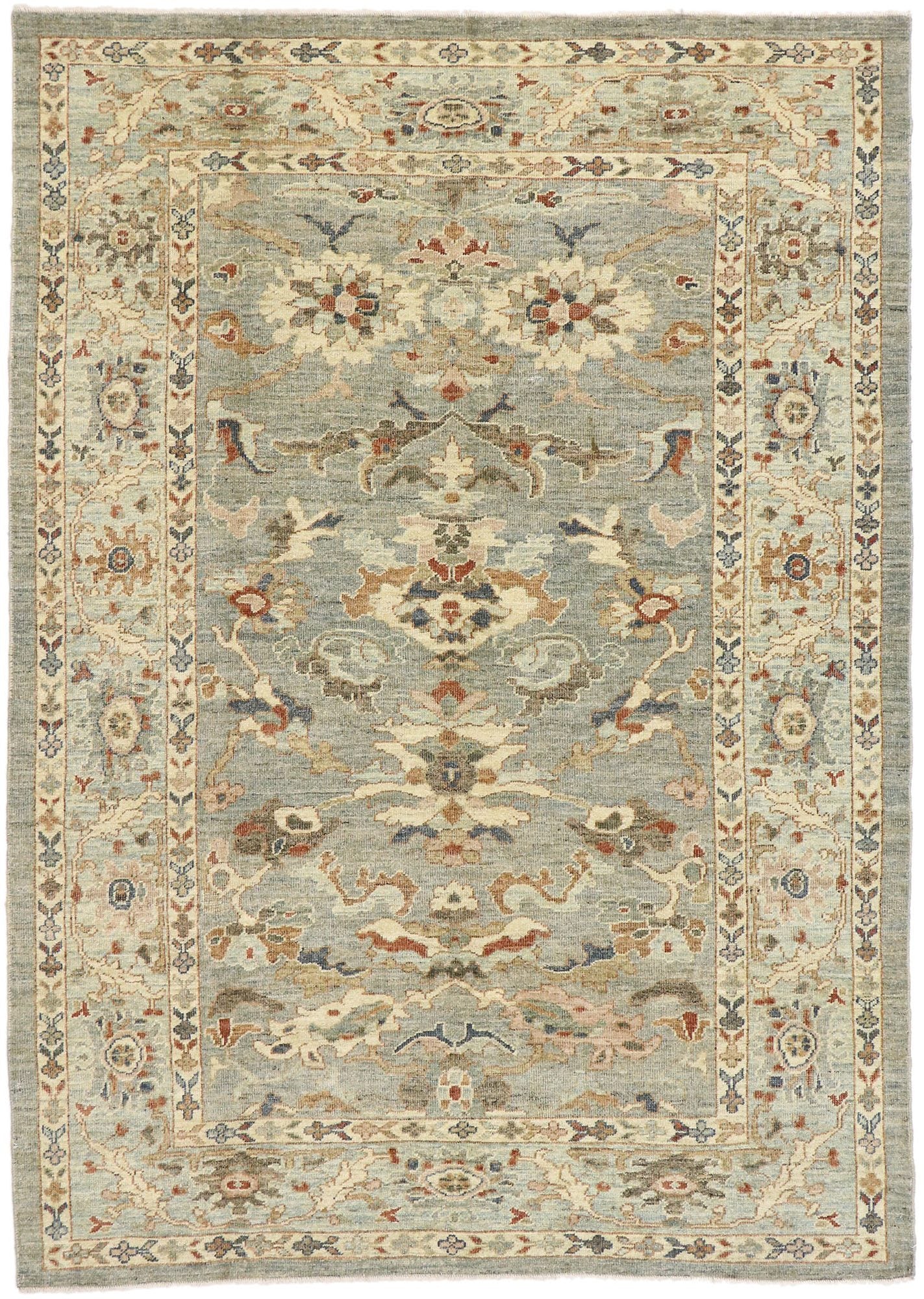 7 x 9 Contemporary Persian Sultanabad Rug 60913