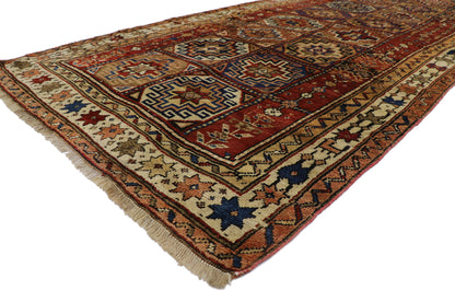 5 x 11 Antique Caucasian Azerbaijan Rug 60927
