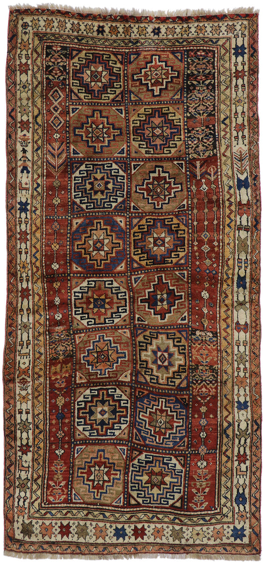 5 x 11 Antique Caucasian Azerbaijan Rug 60927