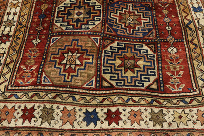 5 x 11 Antique Caucasian Azerbaijan Rug 60927