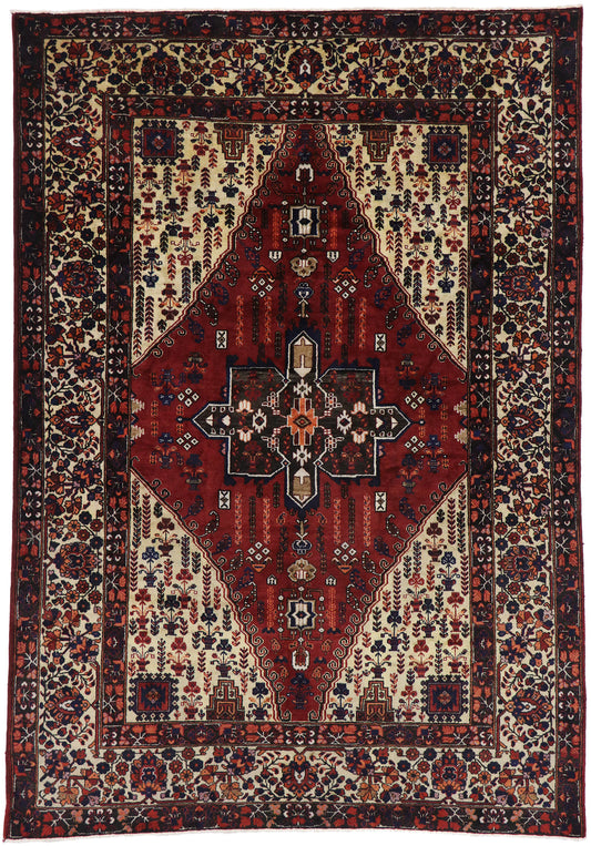 7 x 10 Antique Caucasian Azerbaijan Rug 60928