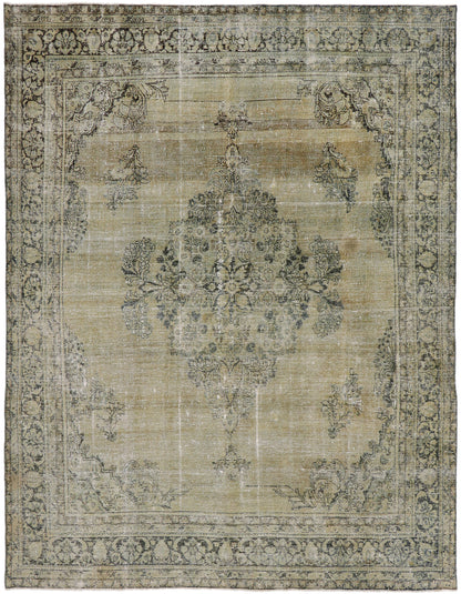 10 x 12 Distressed Antique Persian Mahal Rug 60929