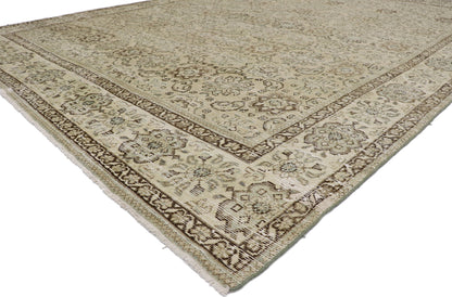 9 x 12 Distressed Antique Persian Mahal Rug 60930
