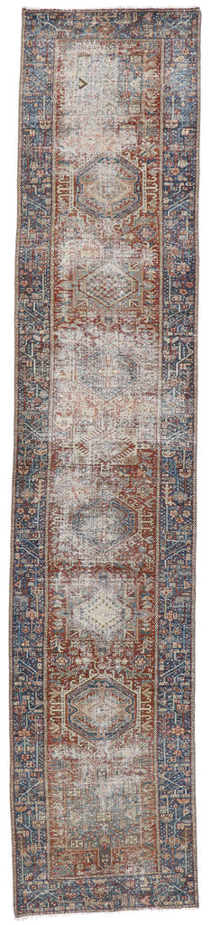 3 x 14 Antique Persian Heriz Runner 60933