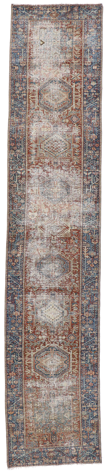 3 x 14 Antique Persian Heriz Runner 60933