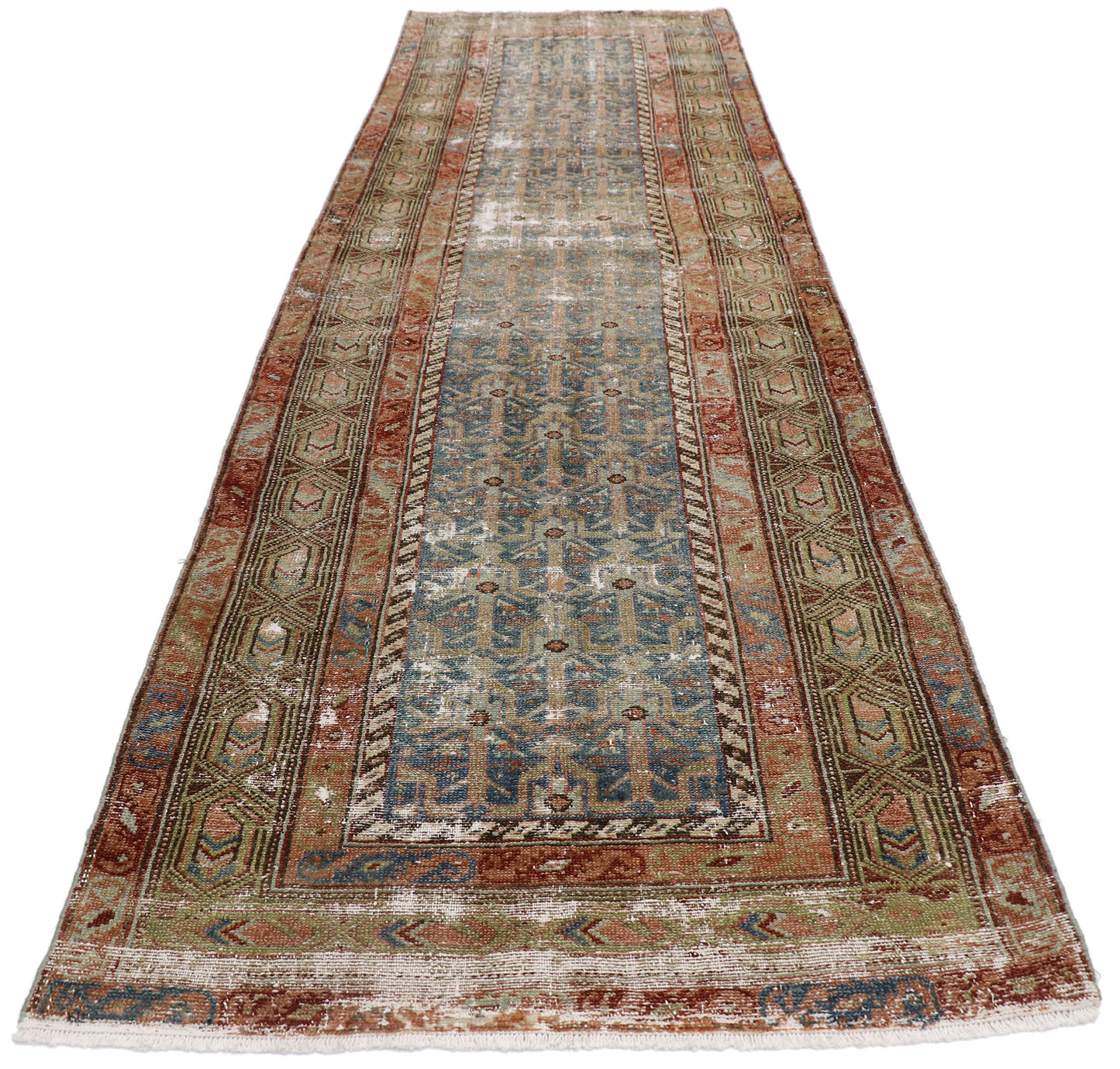 3 x 12 Antique Persian Malayer Runner 60934