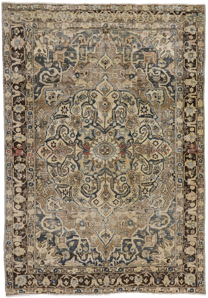 8 x 12 Antique Persian Heriz Rug 60935