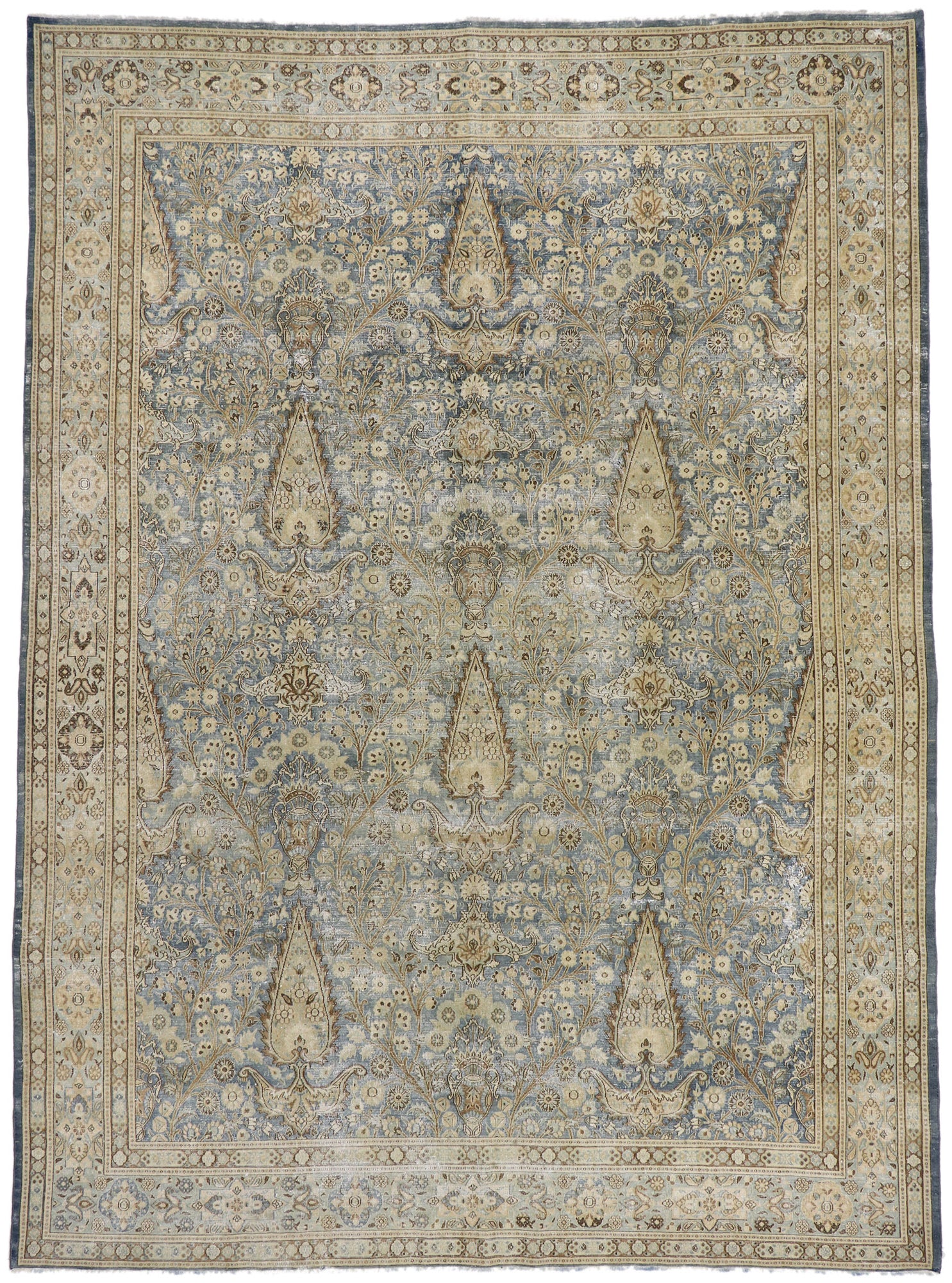 9 x 13 Antique Persian Khorassan Rug 60937
