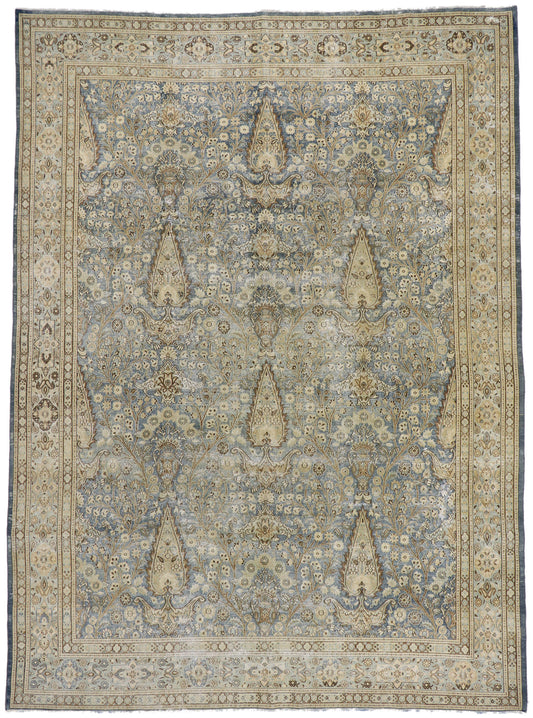 9 x 13 Antique Persian Khorassan Rug 60937