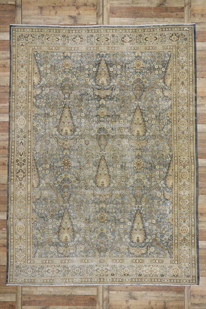 9 x 13 Antique Persian Khorassan Rug 60937