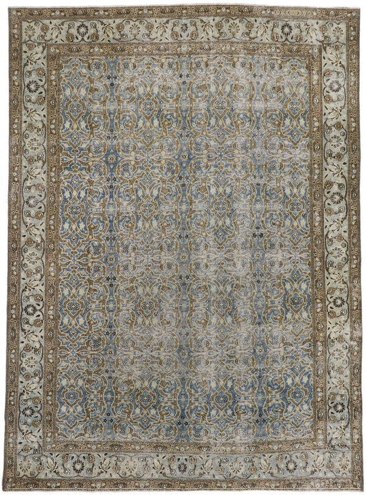 9 x 12 Antique Persian Mashhad Rug 60940