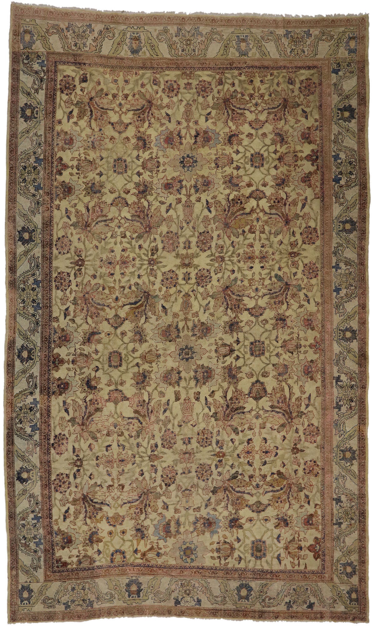 12 x 20 Distressed Antique Persian Sultanabad Rug 60941