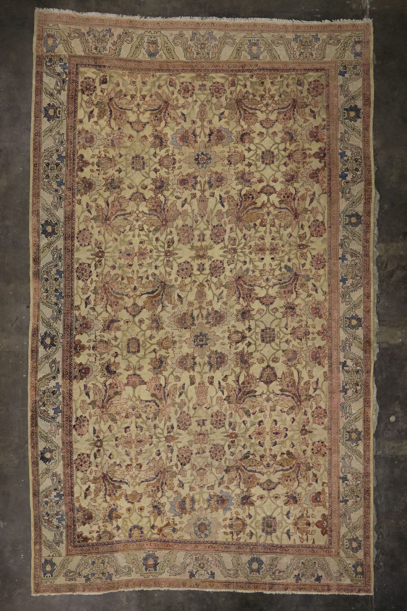12 x 20 Distressed Antique Persian Sultanabad Rug 60941