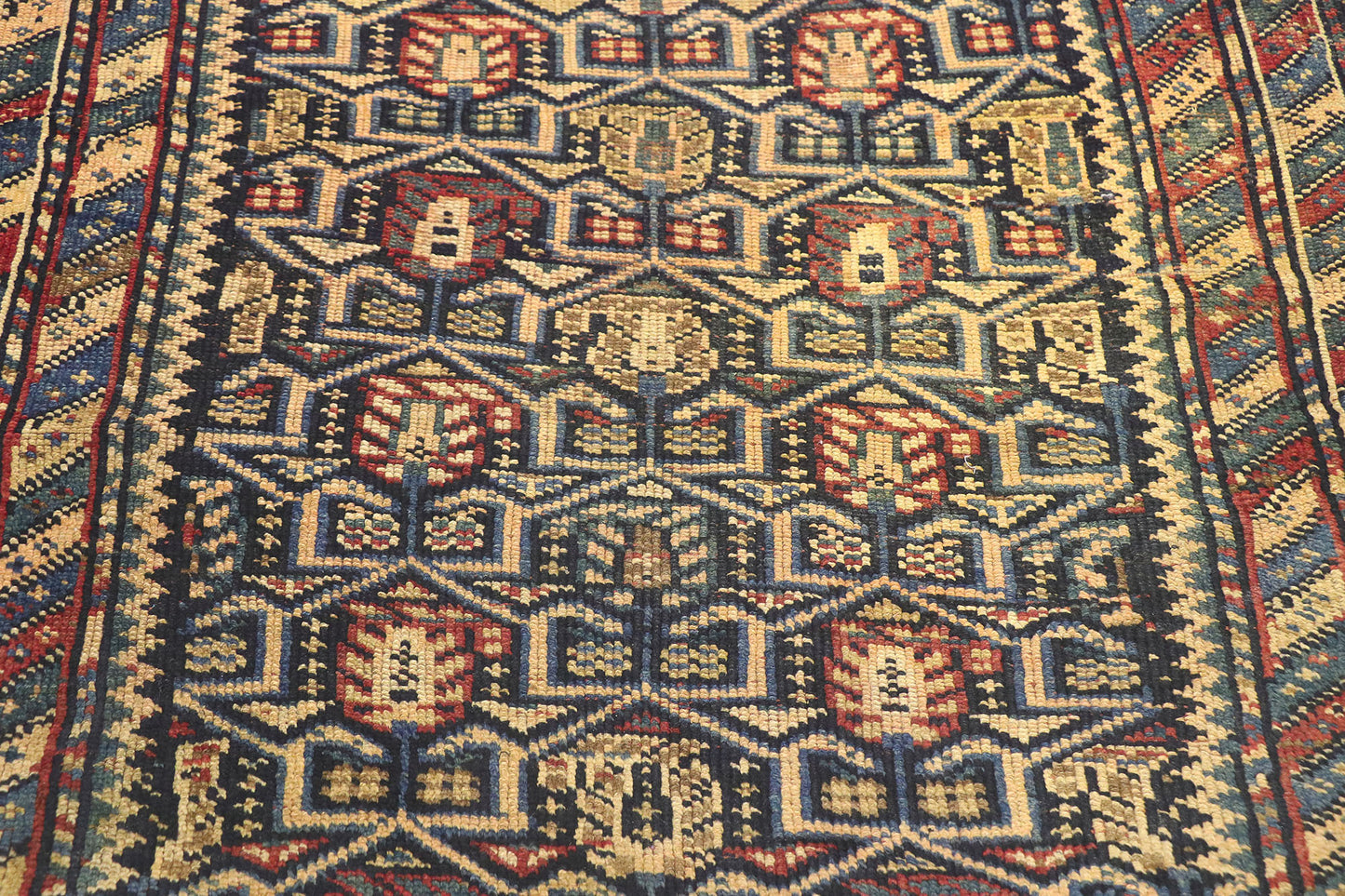 3 x 7 Antique Persian Azerbaijan Rug 60946