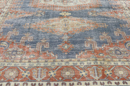 9 x 11 Distressed Vintage Persian Viss Rug 60967
