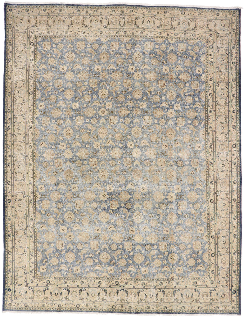 10 x 13 Vintage Persian Tabriz Rug 60973