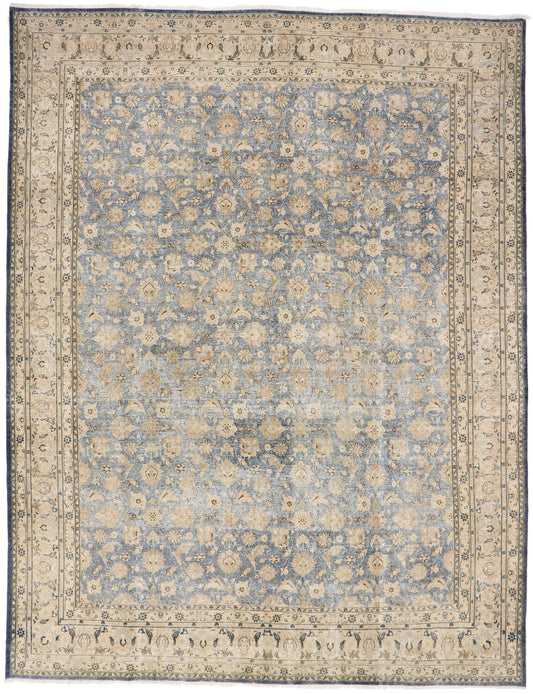 10 x 13 Vintage Persian Tabriz Rug 60973