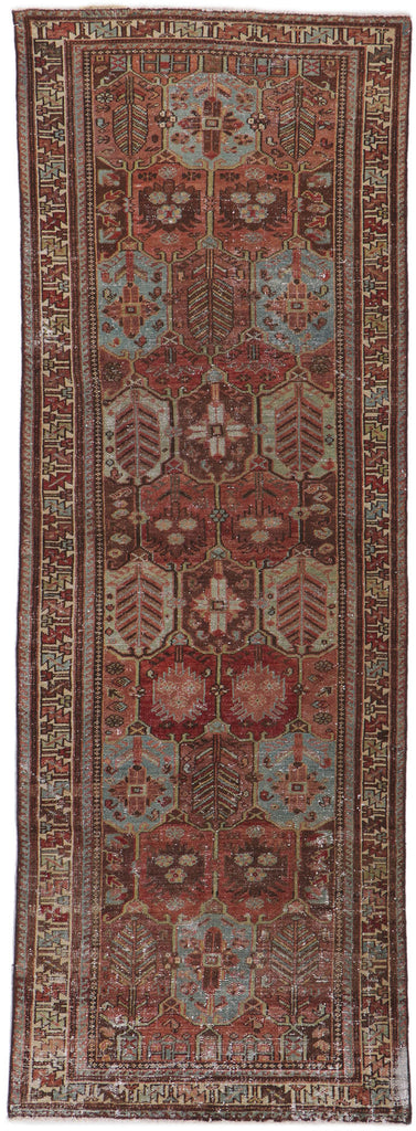 3 x 9 Antique Persian Bakhtiari Rug 60974