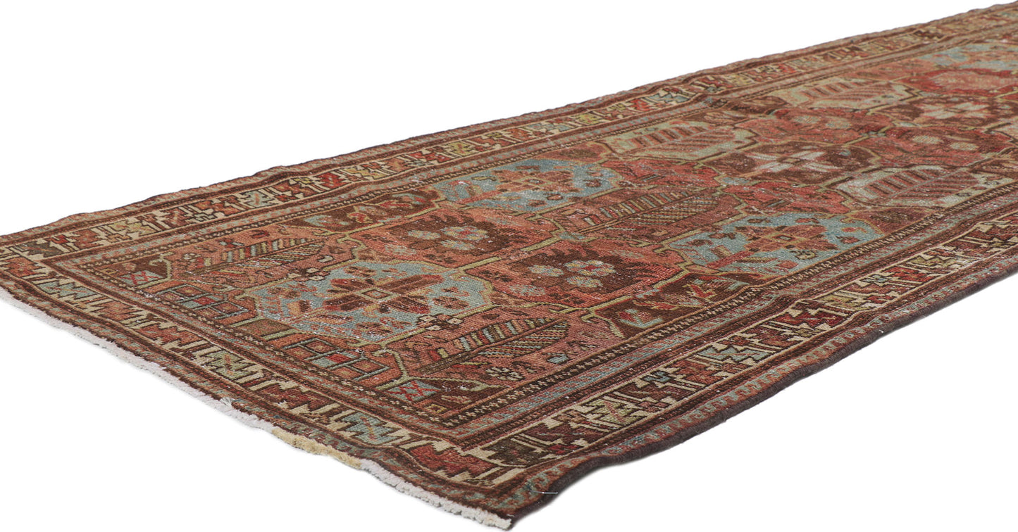 3 x 9 Antique Persian Bakhtiari Rug 60974