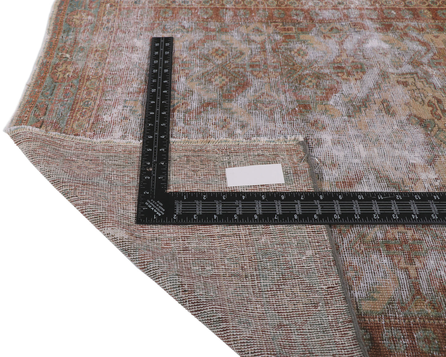 3 x 4 Distressed Antique Persian Mahal Rug 60976