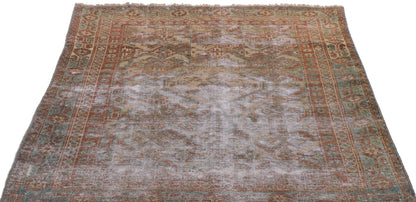 3 x 4 Distressed Antique Persian Mahal Rug 60976