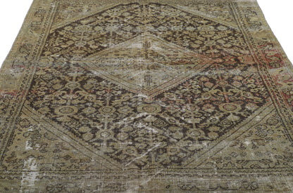 4 x 6 Distressed Antique Persian Mahal Rug 60977