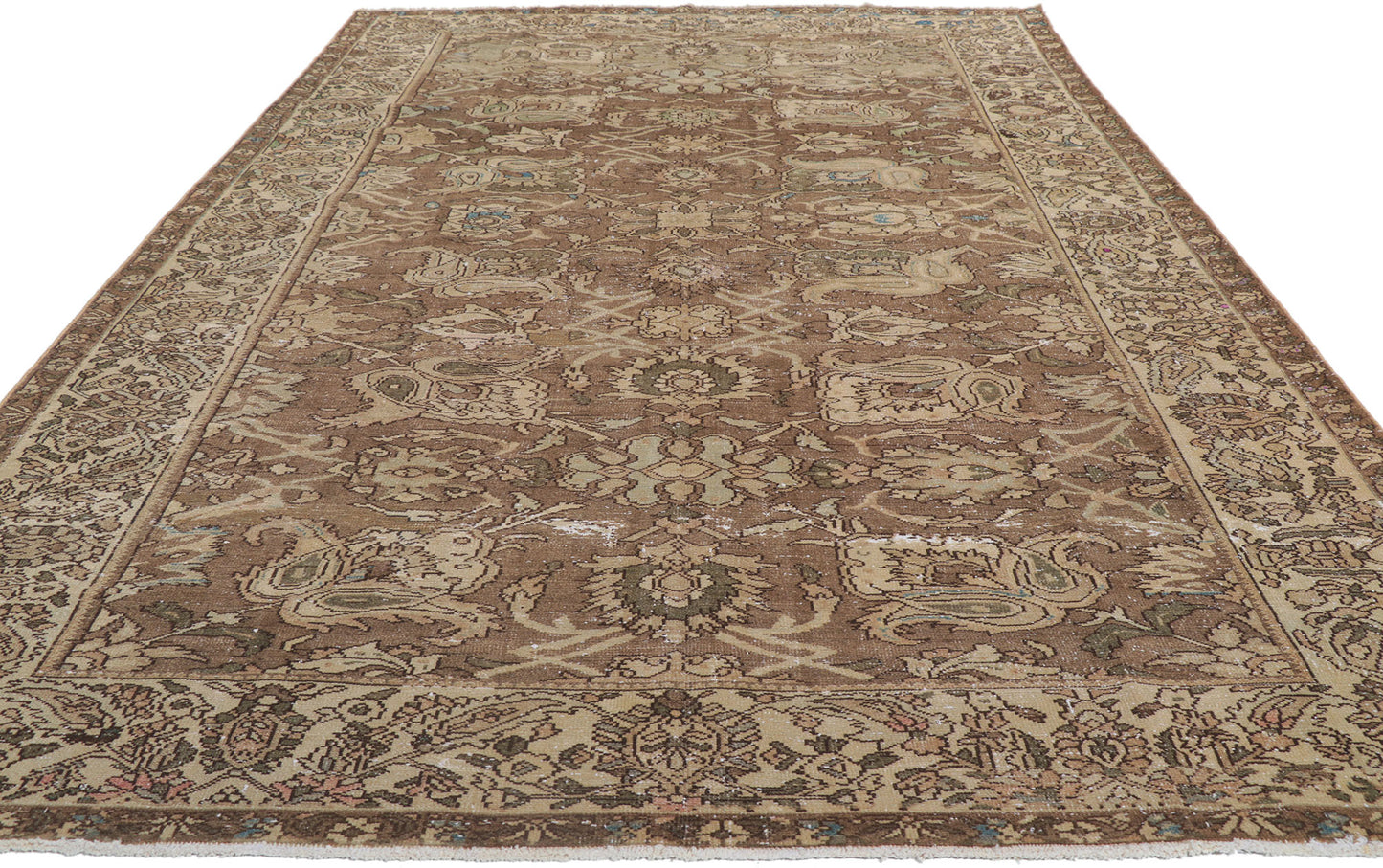 7 x 12 Antique Persian Malayer Rug 60979