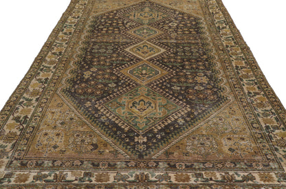 5 x 10 Distressed Antique Persian Malayer Gallery Rug 60981