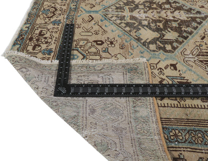 6 x 9 Distressed Antique Persian Malayer Rug 60983