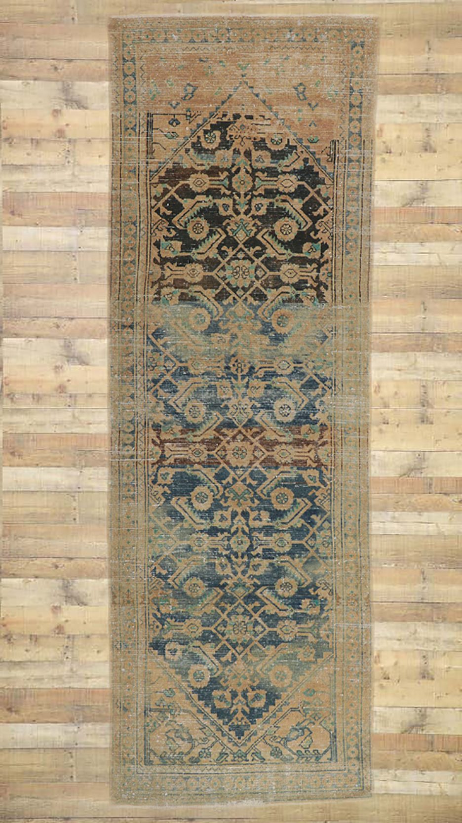 4 x 10 Antique Persian Malayer Rug 60984