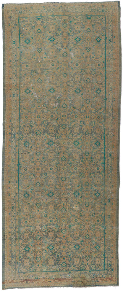 4 x 10 Vintage Persian Tabriz Runner 60985
