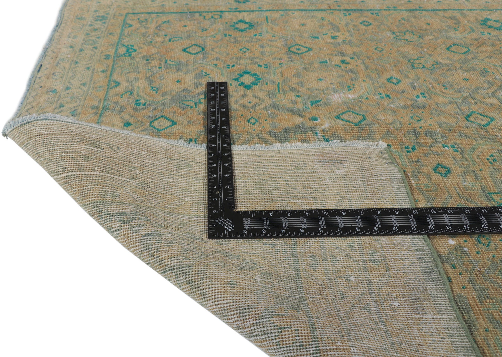 4 x 10 Vintage Persian Tabriz Runner 60985