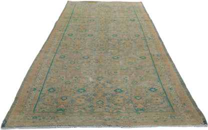 4 x 10 Vintage Persian Tabriz Runner 60985