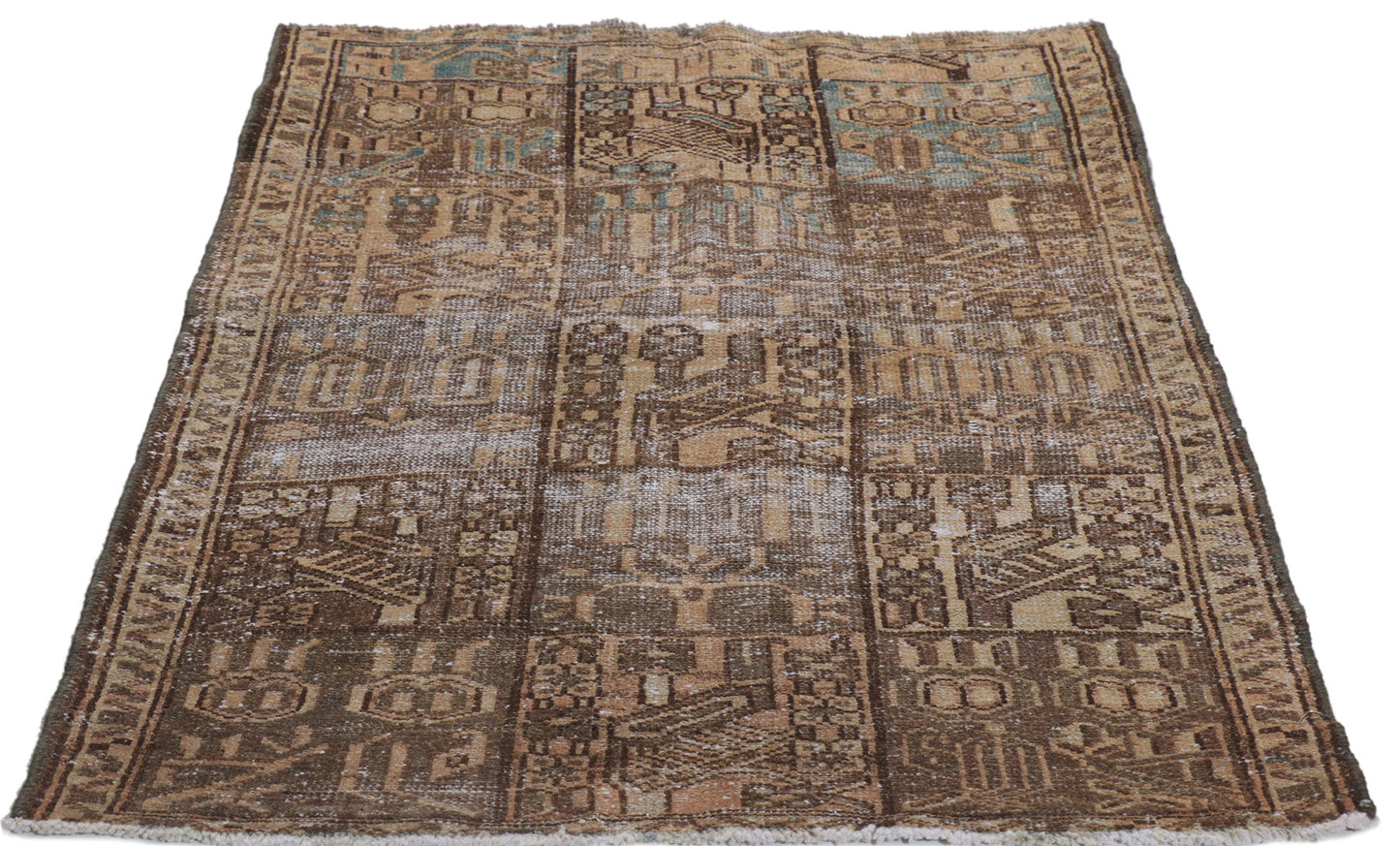 3 x 4 Vintage Persian Bakhtiari Rug 60986