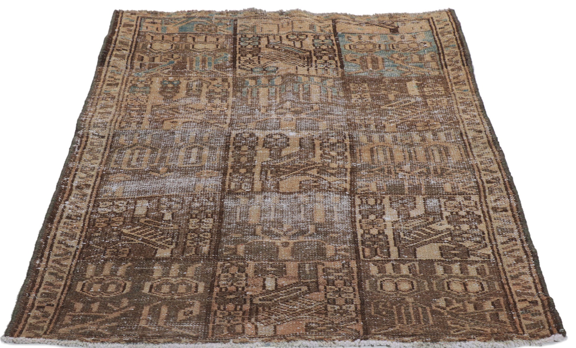 3 x 4 Vintage Persian Bakhtiari Rug 60986