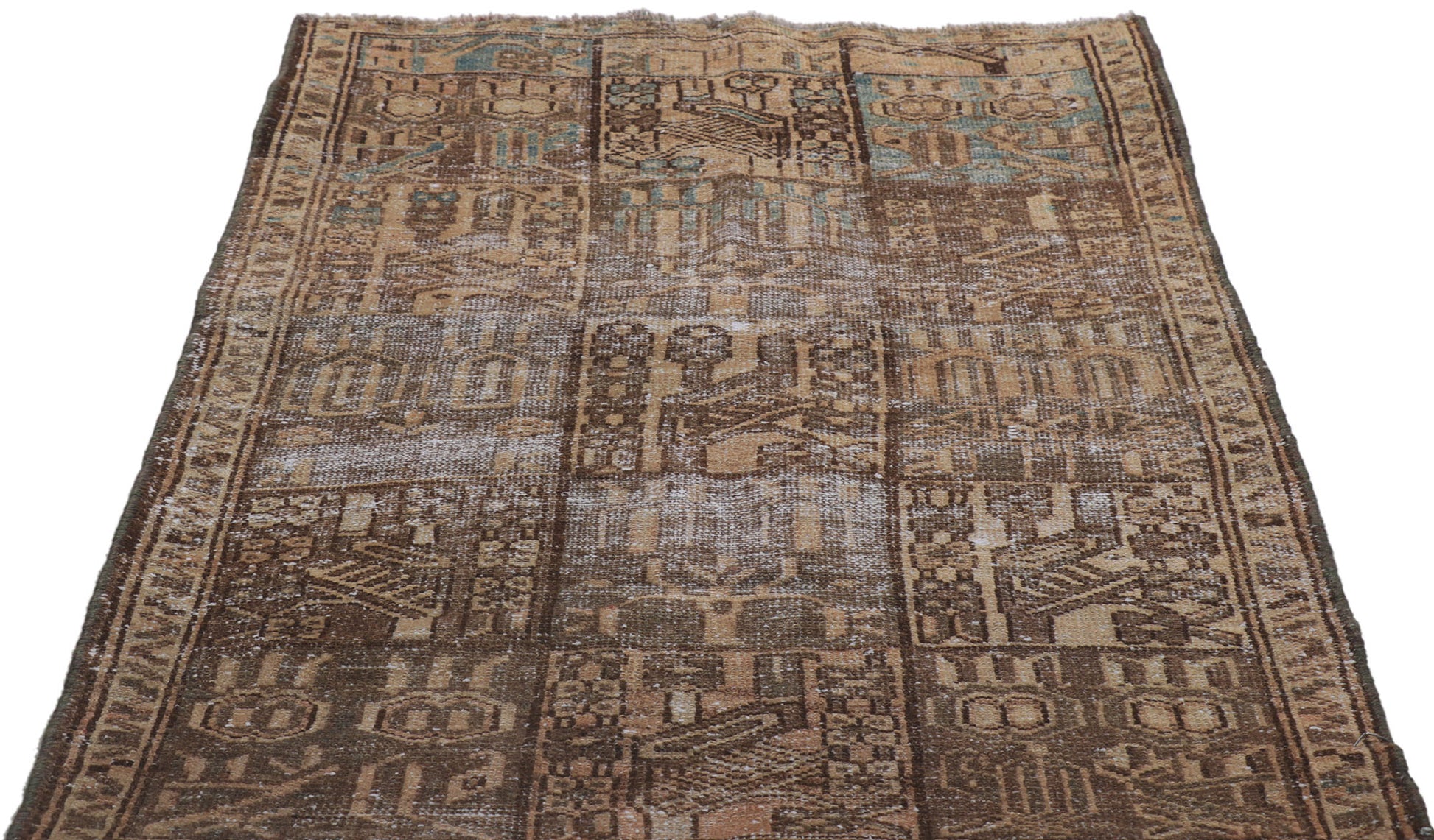 3 x 4 Vintage Persian Bakhtiari Rug 60986