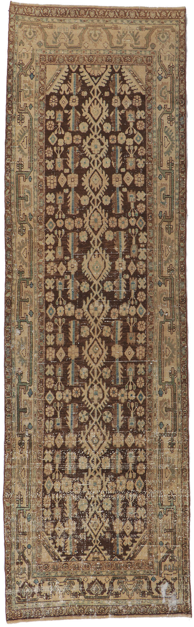 4 x 13 Antique Persian Malayer Runner 60987