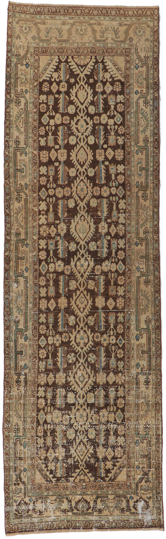 4 x 13 Antique Persian Malayer Runner 60987