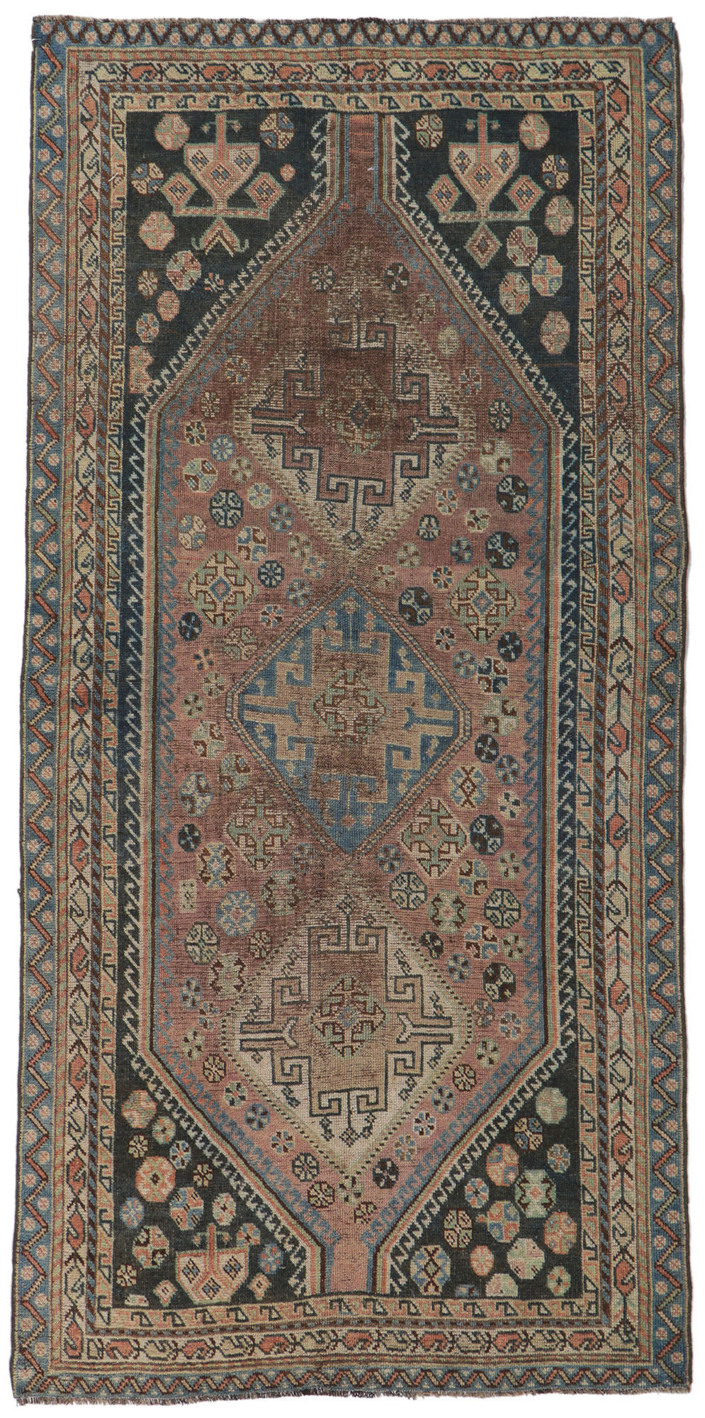 4 x 8 Antique Persian Shiraz Rug 60990