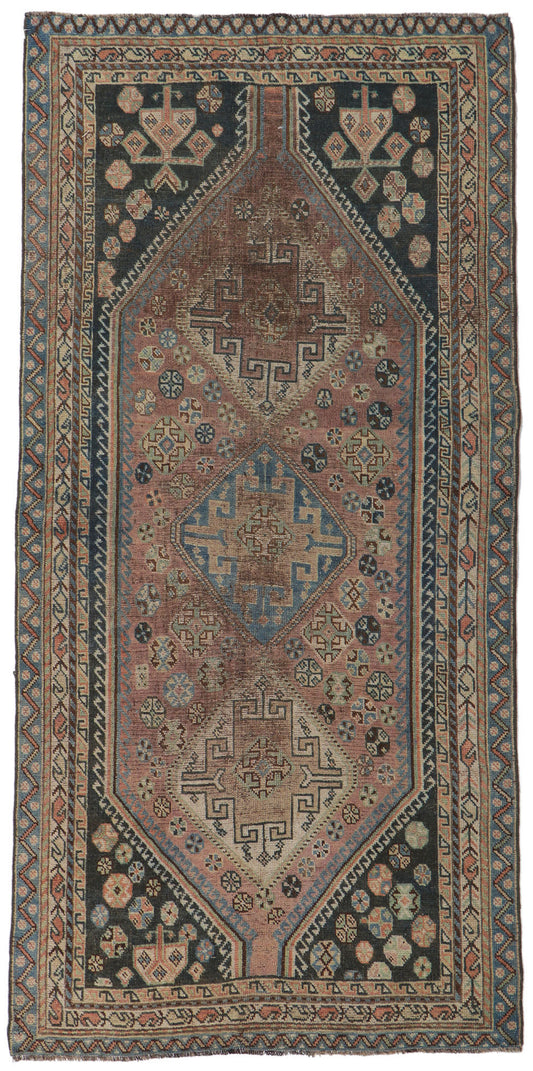 4 x 8 Antique Persian Shiraz Rug 60990