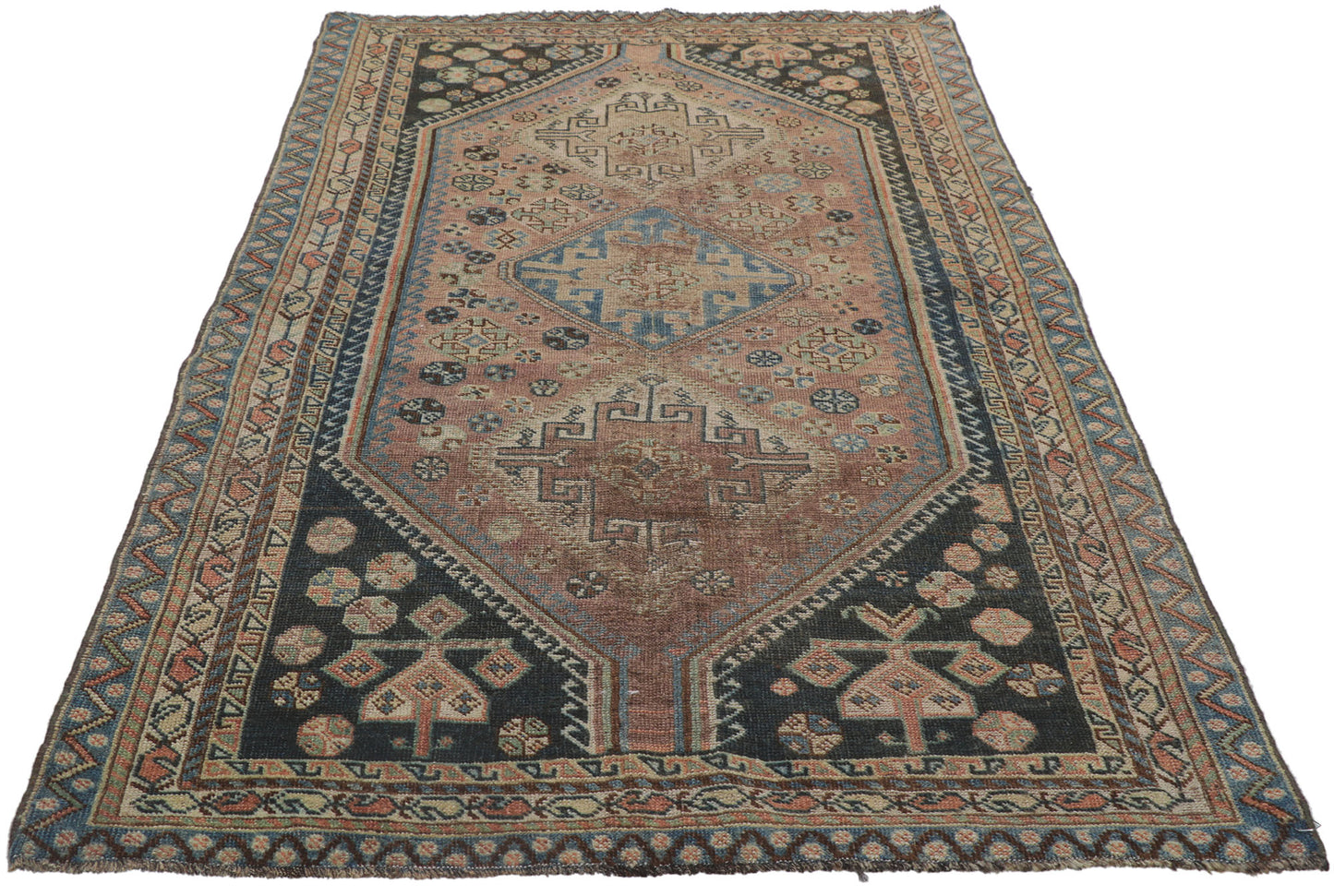 4 x 8 Antique Persian Shiraz Rug 60990