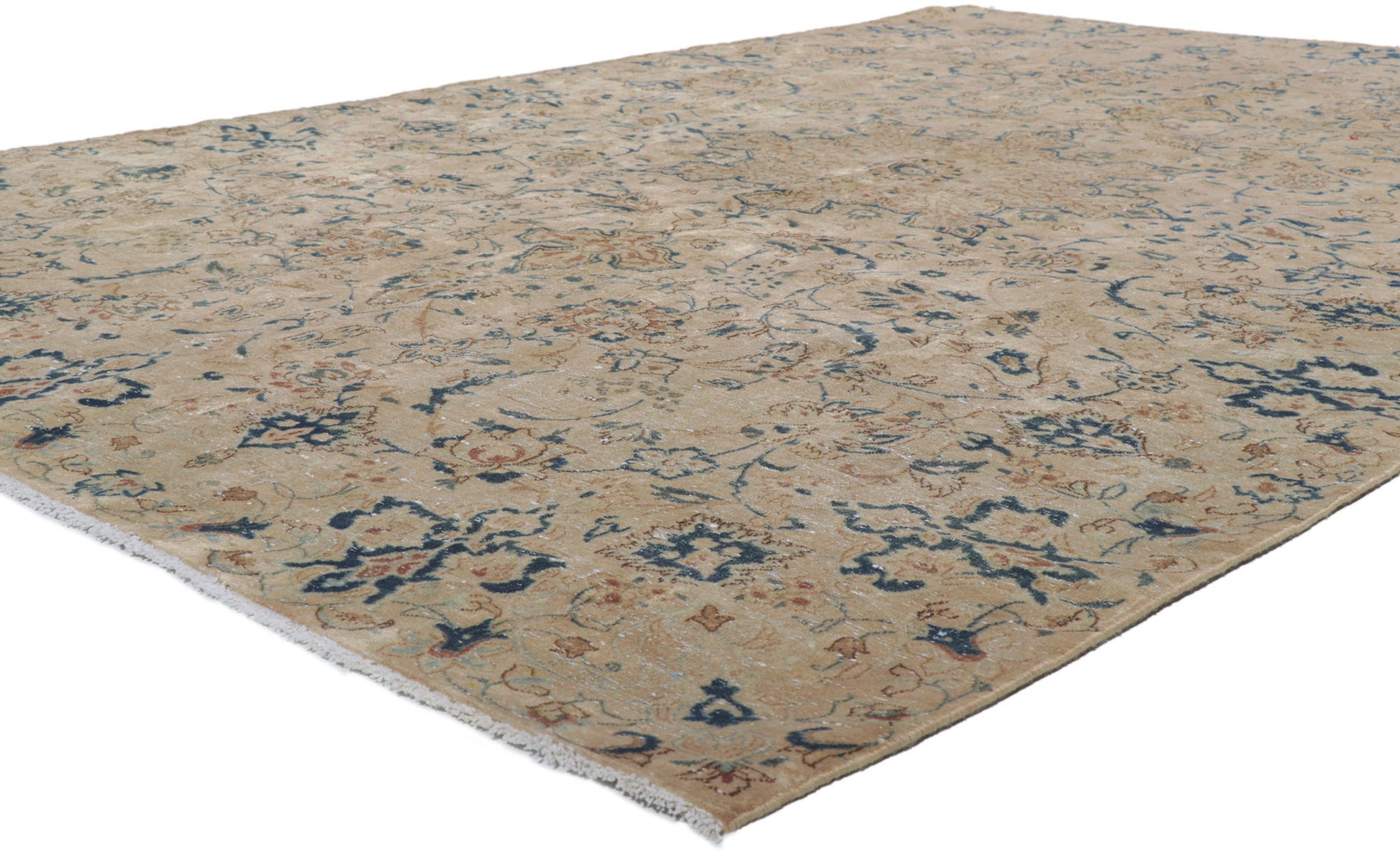 7 x 10 Vintage Persian Isfahan Rug 60996