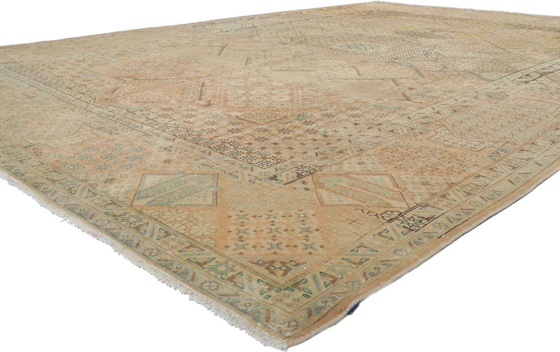 10 x 14 Vintage Persian Joshegan Rug 61001