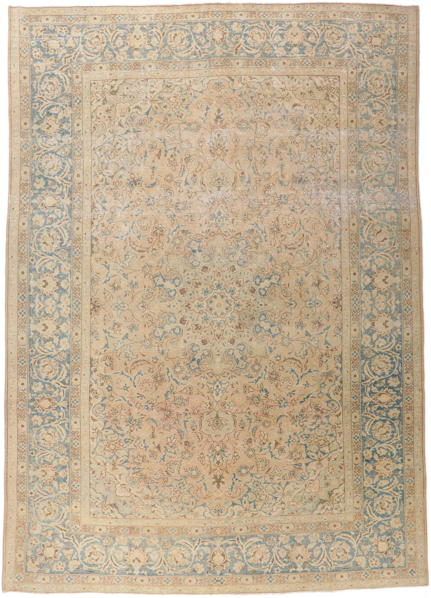 10 x 13 Antique Persian Tabriz Rug 61008
