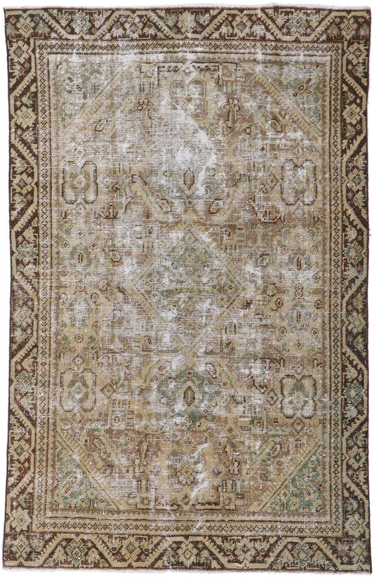 4 x 6 Antique Persian Mahal Rug 61009