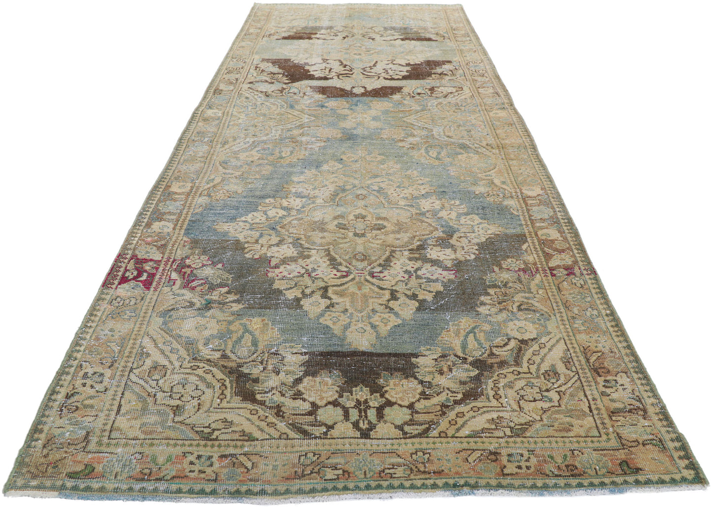 4 x 13 Antique Persian Mahal Runner 61010