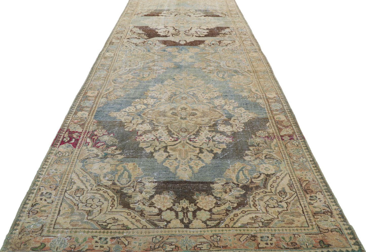 4 x 13 Antique Persian Mahal Runner 61010
