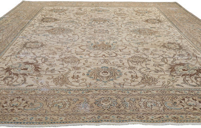 10 x 13 Vintage Persian Tabriz Rug 61015