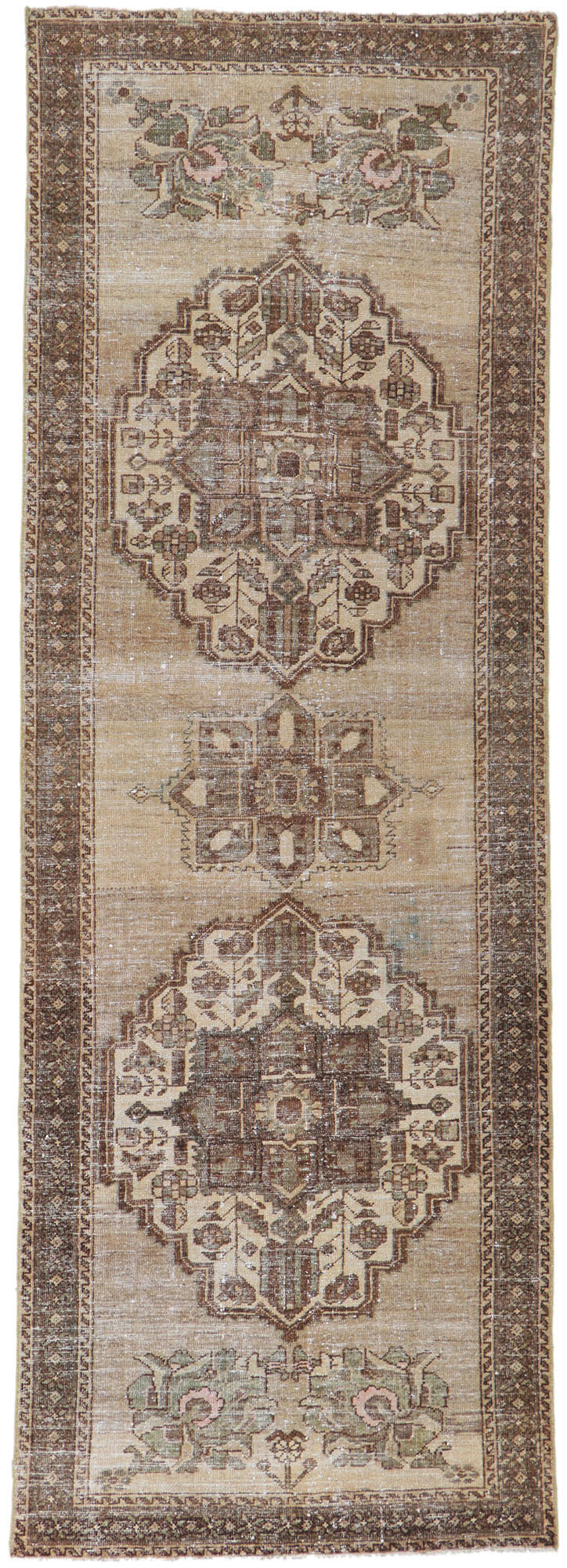 3 x 10 Antique Persian Mahal Runner 61017