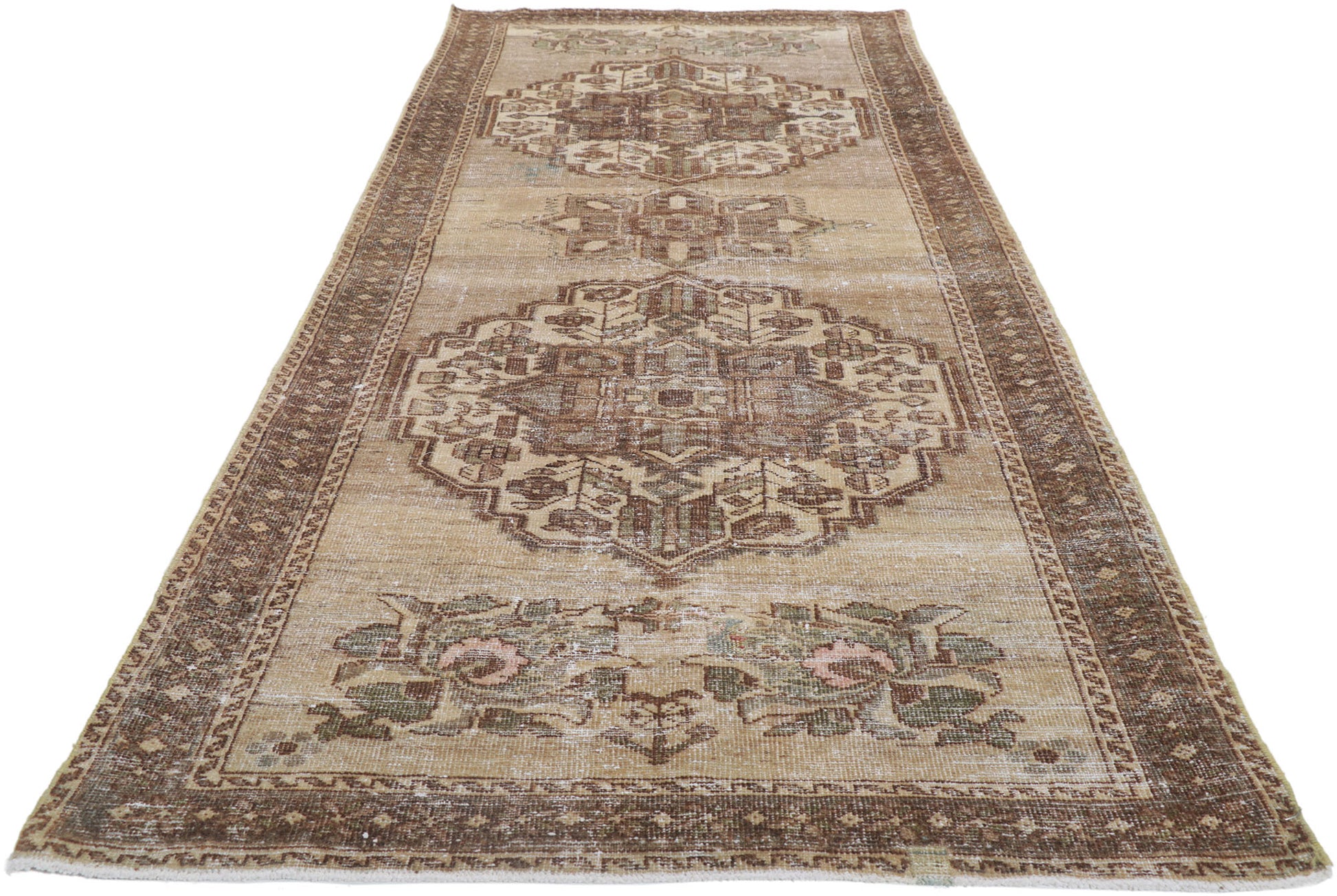 3 x 10 Antique Persian Mahal Runner 61017